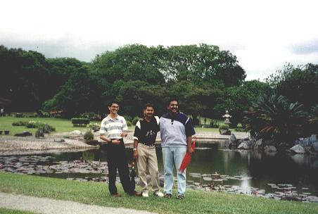 With Manjith and Ravi at Chinese Garden, Singapore.