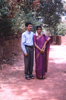 Manjith and  Sudha - our newest lovebirds