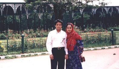Salim and Sameera - on their honeymoon !!