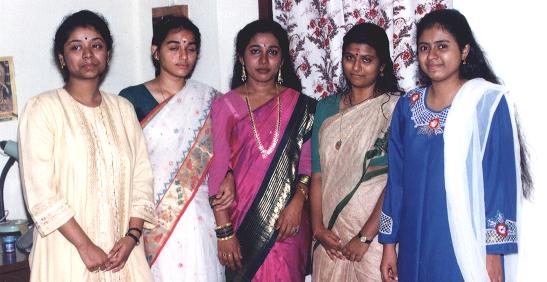 Priya with her friends